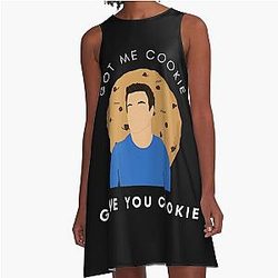 Got Me a Cookie, New Girl Nick Quote A-Line Dress