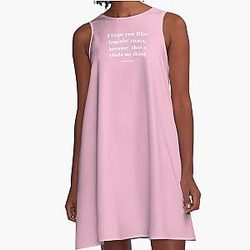 New Girl Feminist Rants White A-Line Dress