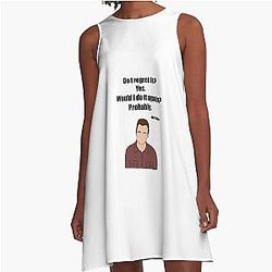 Nick from New Girl A-Line Dress do I regret it