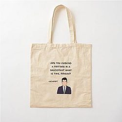 Schmidt from New Girl, Frittata in a Saucepan Cotton Tote Bag