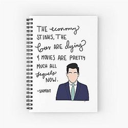 Schmidt from New Girl quote, Economy Notebook