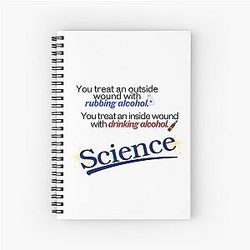 New Girl - Nick Miller Wound Alcohol Quote Spiral Notebook