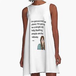 Jess from New Girl Quote - Single Lady A-Line Dress
