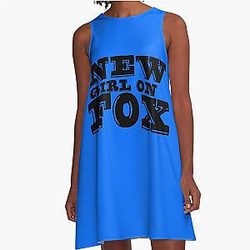 New Girl On Fox Blue Dress