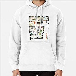 Floorplan of the loft apartment from NEW GIRL Hoodie