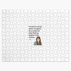 Jess from New Girl single lady Jigsaw Puzzle