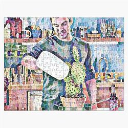 New Girl Nick Miller Any Idiot Can Take Care Of A Cactus Jigsaw Puzzle