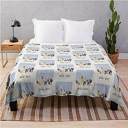 New Girl Minimalist Throw Blanket