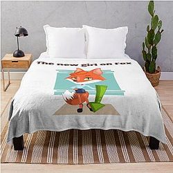 New Girl on Throw Blanket
