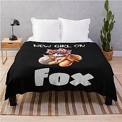 New Girl on Fox T-Shirt Throw Blanket