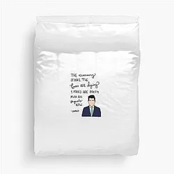 Schmidt from New Girl quote economy Duvet Cover