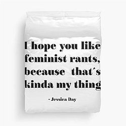 New feminist rants Duvet Cover