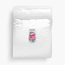 Douchebag Jar from New Girl Duvet Cover