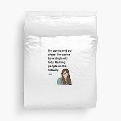 Jess from New Girl Single Old Lady Duvet Cover