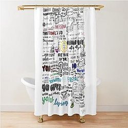 New Girl Towel Shower Curtain