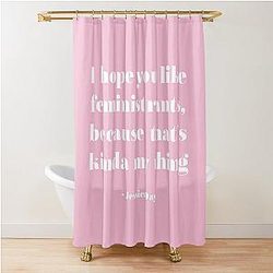 New Girl Feminist Rants White Shower Curtain