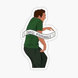 New girl Nick Miller Panic Sticker