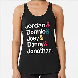 New Kids on the Block Names & Style Racerback Tank Top