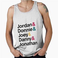 NKOTB Name Style Fitted Tank Top