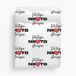 Vintage NKOTB Groupie Love Duvet Cover