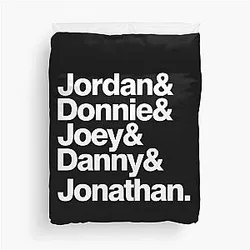 Top New Kids Boy Band Member Duvet Cover