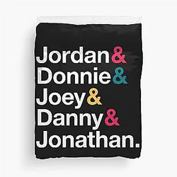 New Kids on the Block Names Star Style Duvet Cover