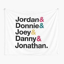 NKOTB Name Style Tapestry