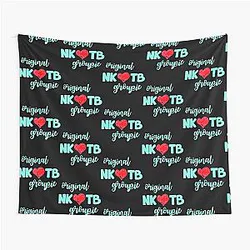Funny Man NKOTB Kids New Shirt The Blocks Blue Awesome for Music Fans Tapestry