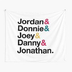 NKOTB Names Style Fitted Tapestry