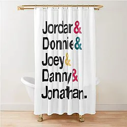 NKOTB Name Style Shower Curtain