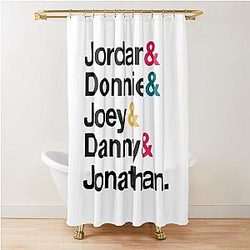 NKOTB Name's Style Fitted Shower Curtain