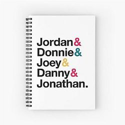 NKOTB Name & Style Spiral Notebook