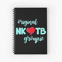 Funny Man New Kids on the Block Blue Awesome Spiral Notebook