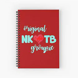 Funny Man NKOTB Kids New Block Blue Awesome For Music Fans Spiral Notebook