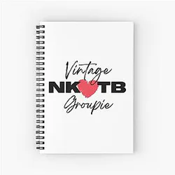 Vintage NKOTB Groupie Love Spiral Notebook