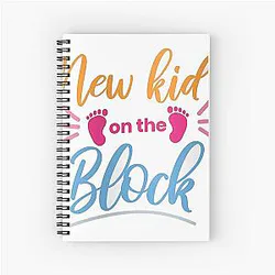 The New Logo for Special Band on New Kids Spiral Notebook