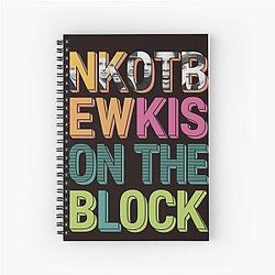 New Kids on the Block Music Gift for Men Women Spiral Notebook