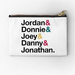 NKOTB Names & Style Fitted Zipper Pouch