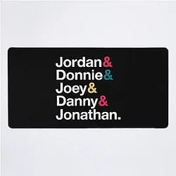 NKOTB Name Style Desk Mat
