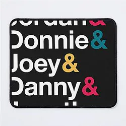New Kids On The Block Name Style Mouse Pad