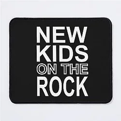 New Kids on the Rock White Mouse Pad