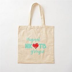Funny Man NKOTB Kids Cotton Tote Bag Blue For Music Fans