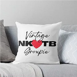 Vintage New Kids on the Block Throw Pillow