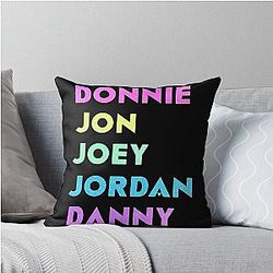 New Kids on the Block Bling Name Throw Pillow