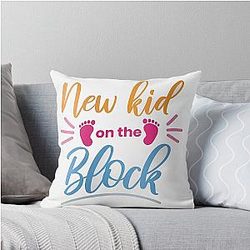 The New Logo from Band on Kids Throw Pillow