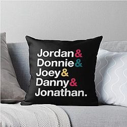 NKOTB Name Style Throw Pillow