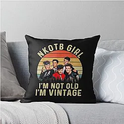 New Kids Girl Vintage I'm not Throw Pillow