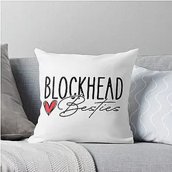 New Kids on the Block Heart Throw Pillow