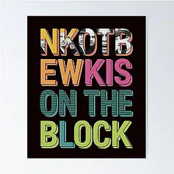 New Kids on the Block Music Gift For Men Women Poster