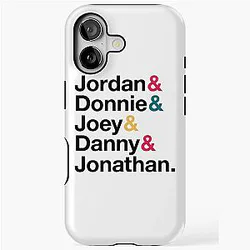 NKOTB Names & Style Fitted iPhone Tough Case